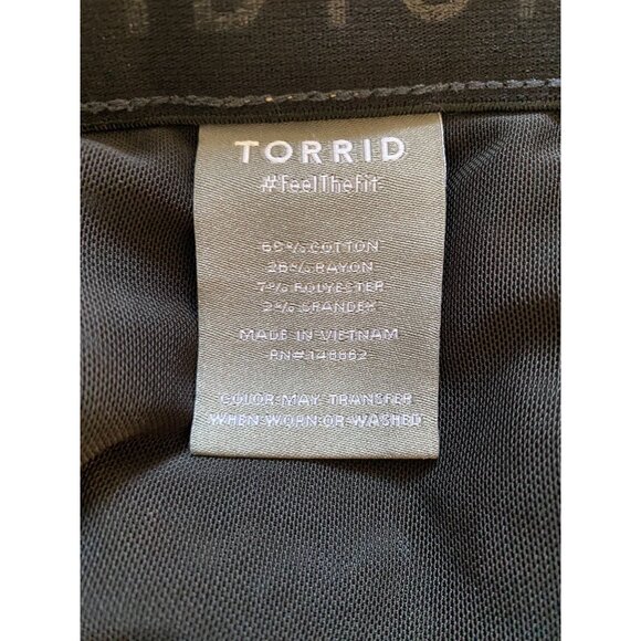 Torrid‎ Womens Bombshell Skinny Jeans Distressed Button Fly 18R Premium Stretch - Picture 5 of 8